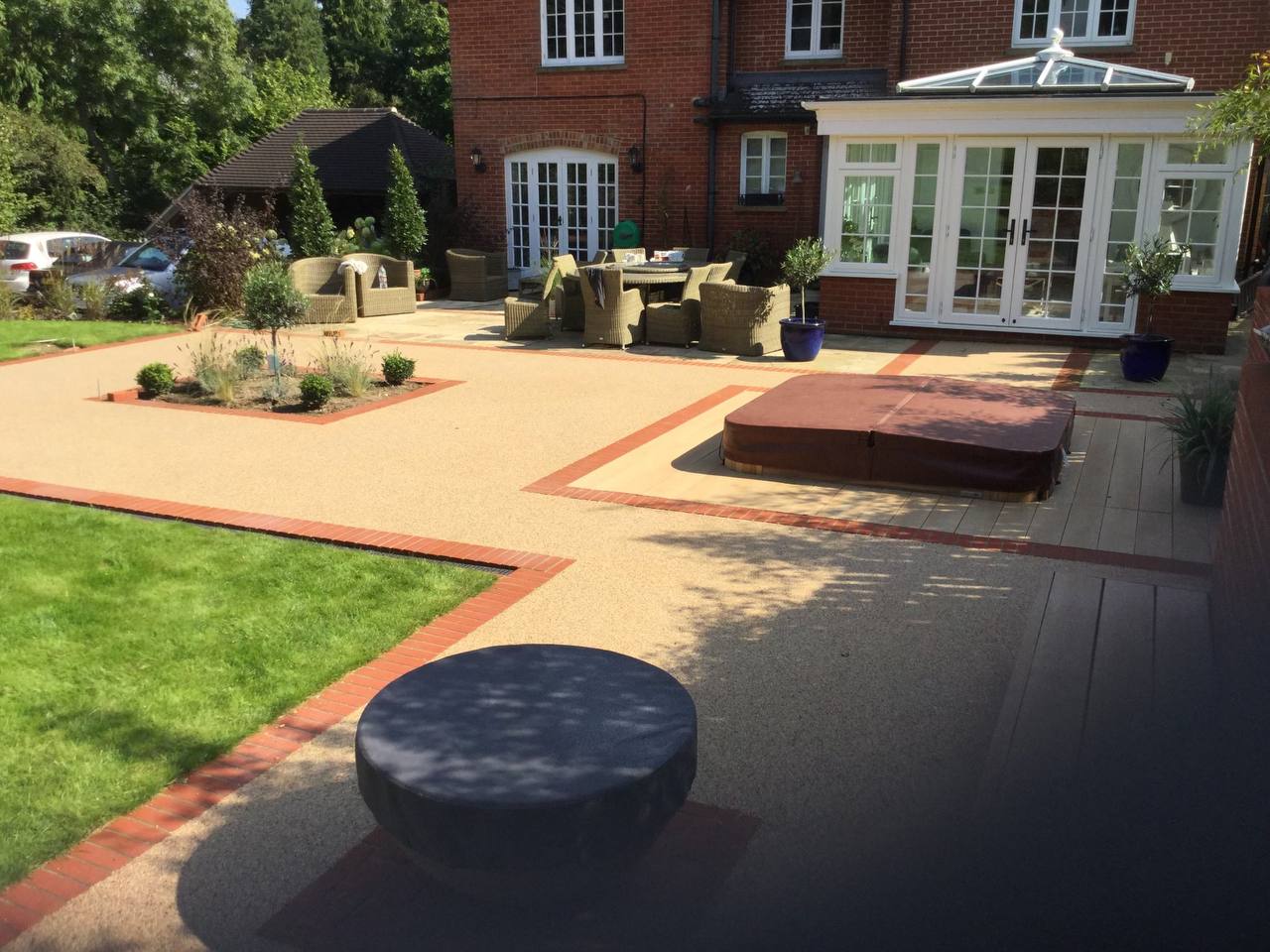This is a photo of a Resin bound patio carried out in Oldham. All works done by Oldham Resin Driveways