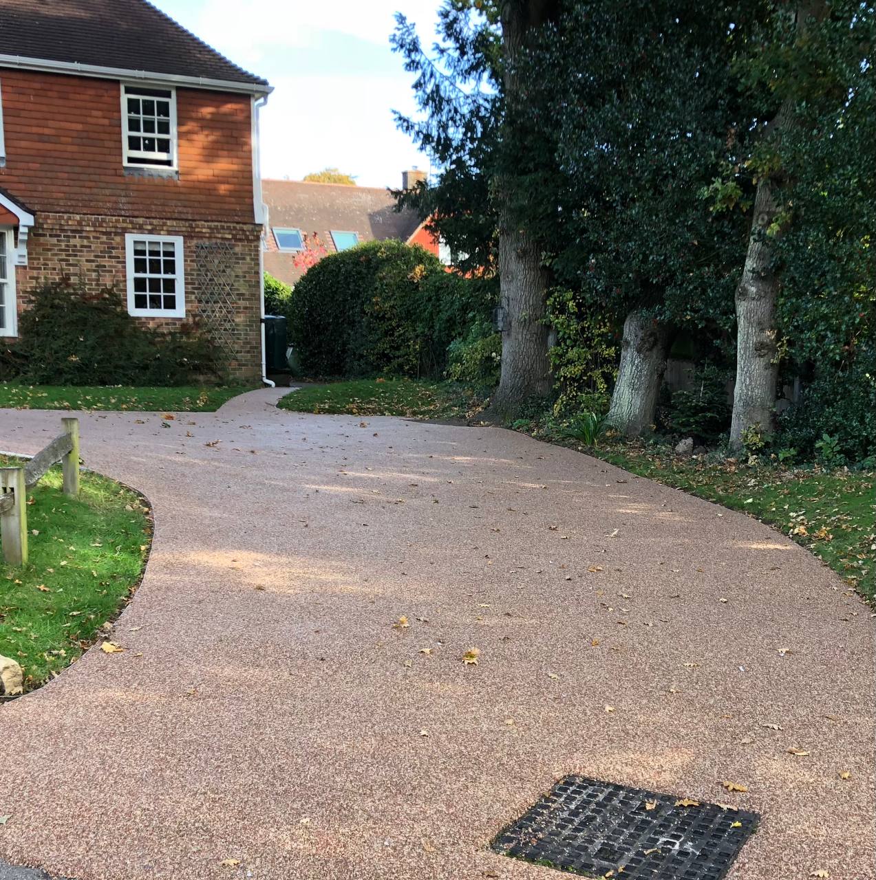 This is a photo of a Resin bound driveway carried out in a district of Oldham. All works done by Oldham Resin Driveways