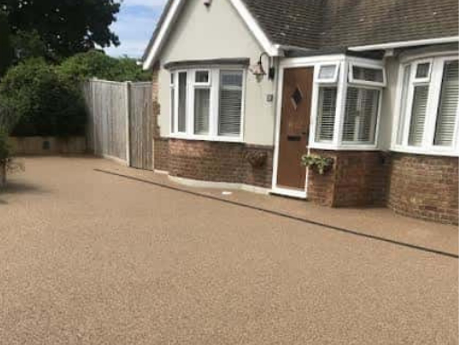 This is a photo of a Resin bound driveway carried out in Oldham. All works done by Oldham Resin Driveways